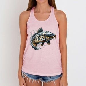 Funny Fishing & Fisherman Gift Women's Knotted Racerback Tank