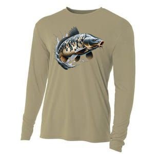 Funny Fishing & Fisherman Gift Cooling Performance Long Sleeve Crew