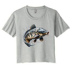 Funny Fishing & Fisherman Gift Women's Crop Top Tee