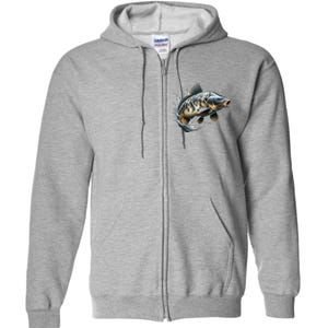 Funny Fishing & Fisherman Gift Full Zip Hoodie