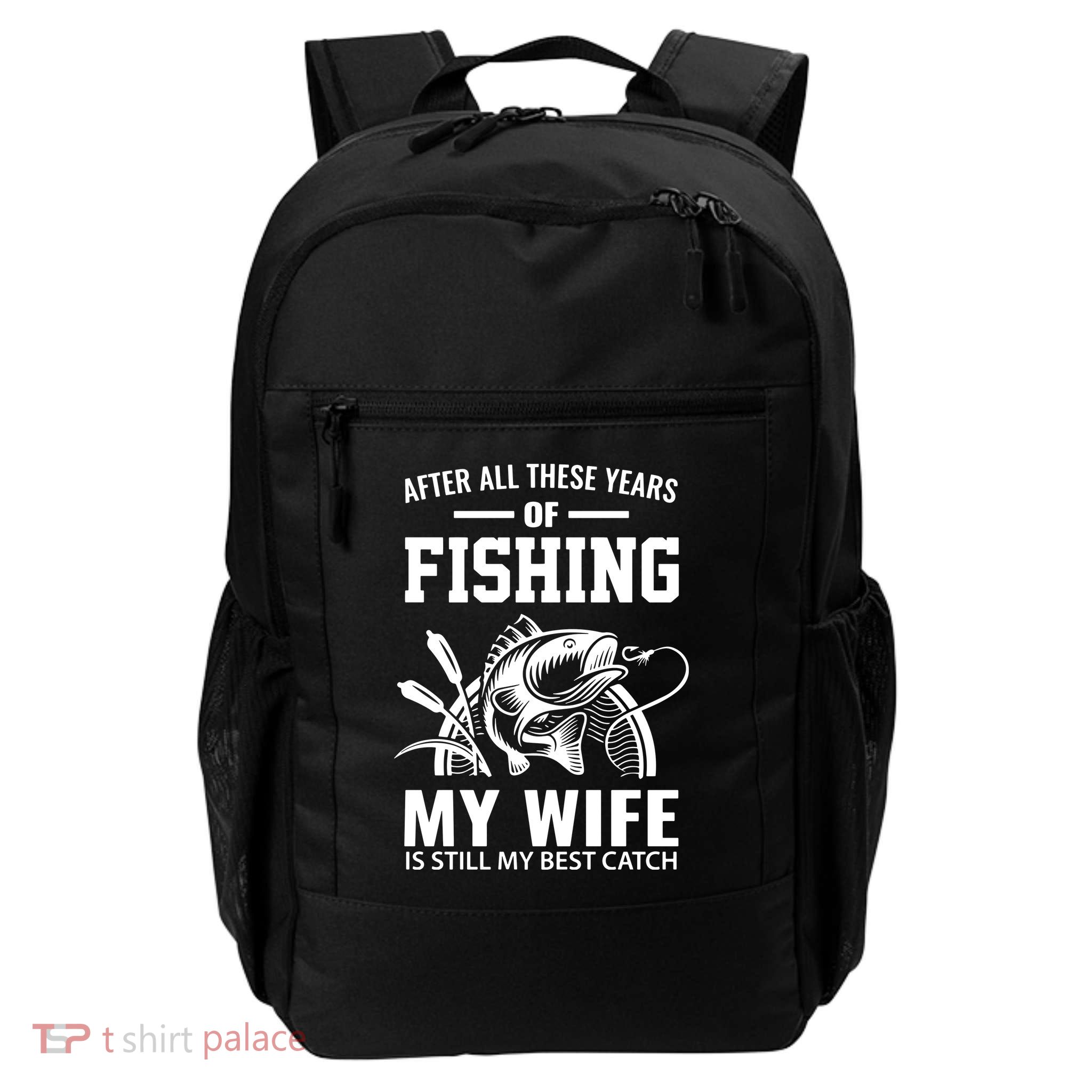 Funny Fishing Fisherman Fish Master Baiter Dad Backpack