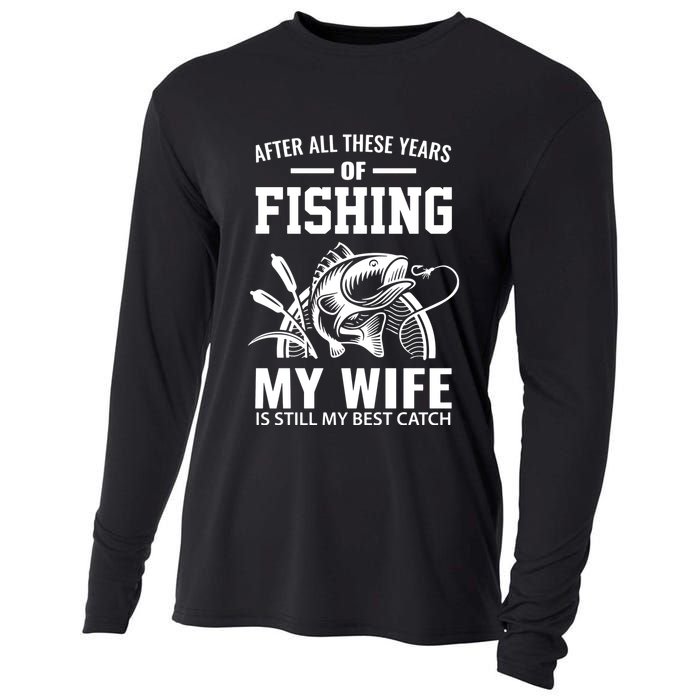 Funny Fishing Fisherman Fish Master Baiter Dad Cooling Performance Long Sleeve Crew
