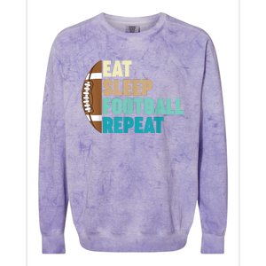 Funny Football For Player American Football Colorblast Crewneck Sweatshirt