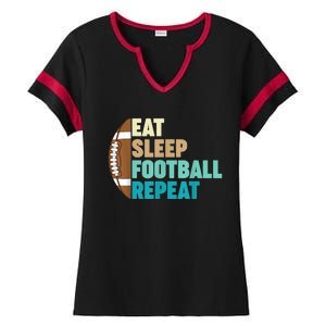 Funny Football For Player American Football Ladies Halftime Notch Neck Tee