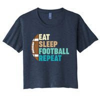 Funny Football For Player American Football Women's Crop Top Tee