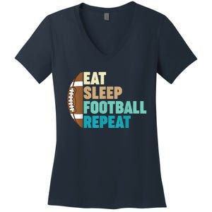 Funny Football For Player American Football Women's V-Neck T-Shirt