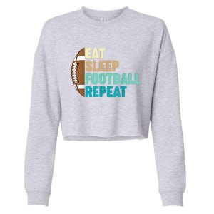 Funny Football For Player American Football Cropped Pullover Crew