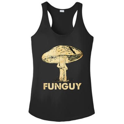 Funguy Funny Fungi Fungus Mushroom Ladies PosiCharge Competitor Racerback Tank