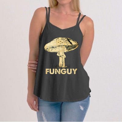 Funguy Funny Fungi Fungus Mushroom Women's Strappy Tank