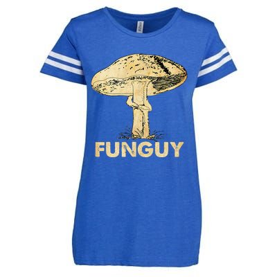 Funguy Funny Fungi Fungus Mushroom Enza Ladies Jersey Football T-Shirt