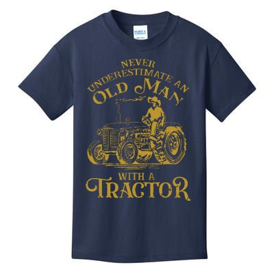 Funny Farmer Farm Tractor Farming Truck Lovers Humor Outfit Kids T-Shirt