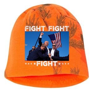 Fight Fight Fight Trump 2024 Vote Trump Kati - Camo Knit Beanie