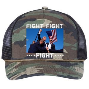 Fight Fight Fight Trump 2024 Vote Trump Retro Rope Trucker Hat Cap