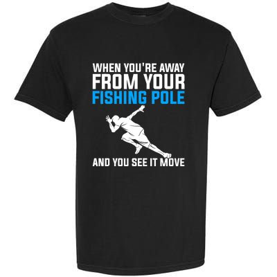 Funny Fishing Fisherman Angler Fish Design Garment-Dyed Heavyweight T-Shirt