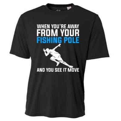 Funny Fishing Fisherman Angler Fish Design Cooling Performance Crew T-Shirt