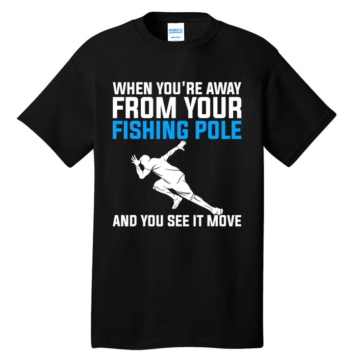 Funny Fishing Fisherman Angler Fish Design Tall T-Shirt