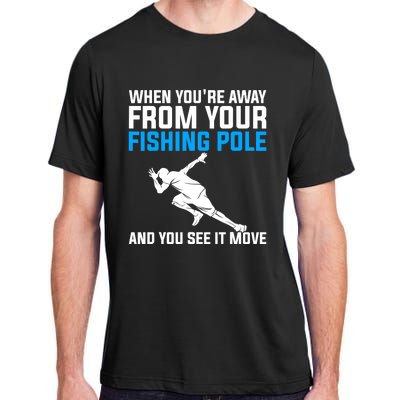 Funny Fishing Fisherman Angler Fish Design Adult ChromaSoft Performance T-Shirt