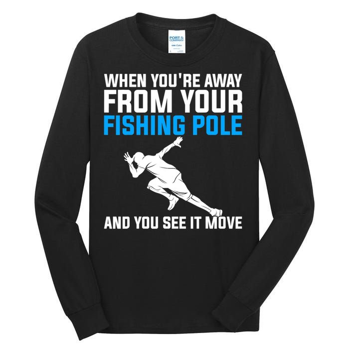 Funny Fishing Fisherman Angler Fish Design Tall Long Sleeve T-Shirt