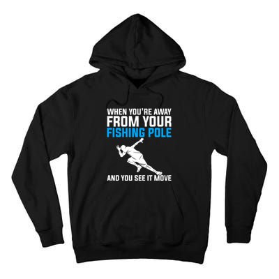 Funny Fishing Fisherman Angler Fish Design Tall Hoodie