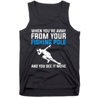 Funny Fishing Fisherman Angler Fish Design Tank Top