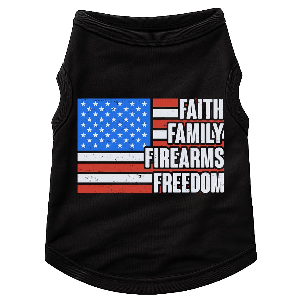 Faith Family Firearms Freedom Doggie Tank