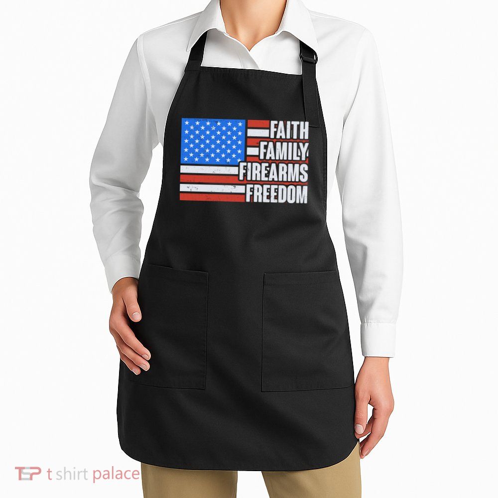 Faith Family Firearms Freedom Apron