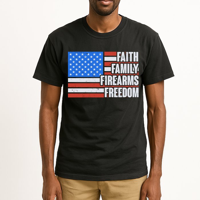 Faith Family Firearms Freedom Tall T-Shirt