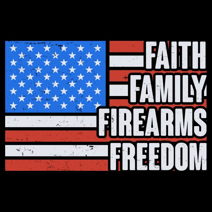 Faith Family Firearms Freedom Tall T-Shirt