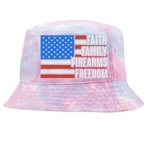 Faith Family Firearms Freedom Tie-Dyed Bucket Hat