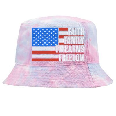 Faith Family Firearms Freedom Tie-Dyed Bucket Hat