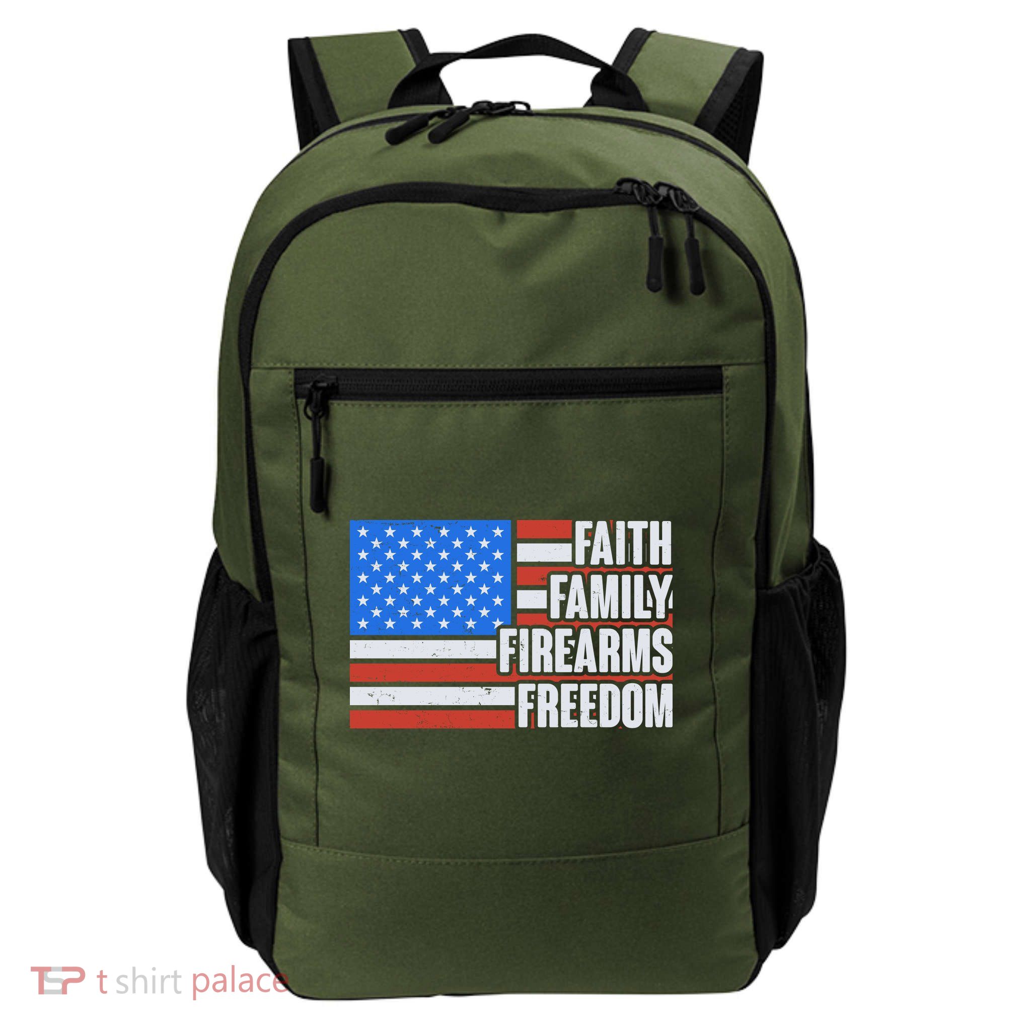 Faith Family Firearms Freedom Daily Commute Backpack