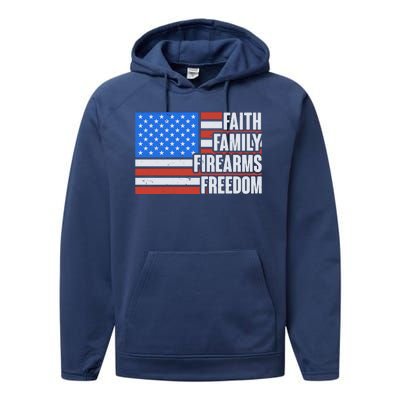 Faith Family Firearms Freedom Performance Fleece Hoodie