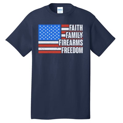 Faith Family Firearms Freedom Tall T-Shirt