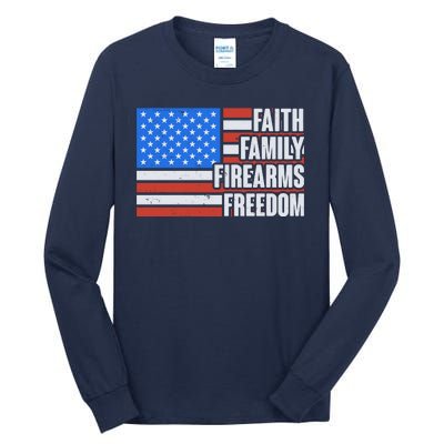 Faith Family Firearms Freedom Tall Long Sleeve T-Shirt