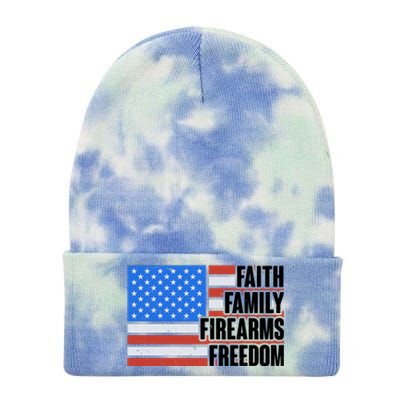 Faith Family Firearms Freedom Tie Dye 12in Knit Beanie