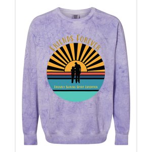 Friends Forever Friendly Shining Spirit Colorblast Crewneck Sweatshirt