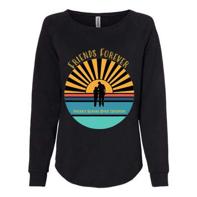 Friends Forever Friendly Shining Spirit Womens California Wash Sweatshirt