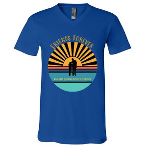 Friends Forever Friendly Shining Spirit V-Neck T-Shirt