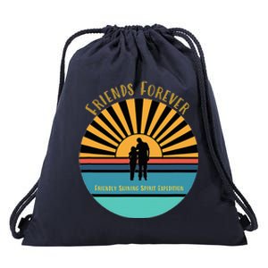 Friends Forever Friendly Shining Spirit Drawstring Bag