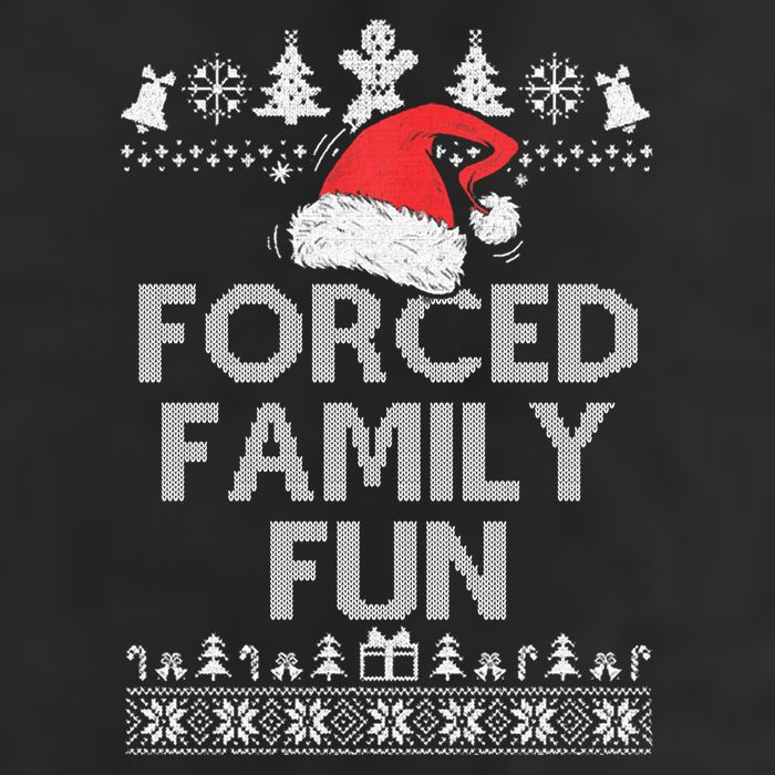 Forced Family Fun Sarcastic Christmas Adult Drive Performance Visor