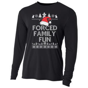 Forced Family Fun Sarcastic Christmas Cooling Performance Long Sleeve Crew