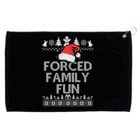 Forced Family Fun Sarcastic Christmas Grommeted Golf Towel