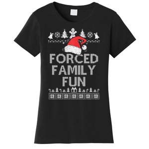 Forced Family Fun Sarcastic Christmas Women's T-Shirt