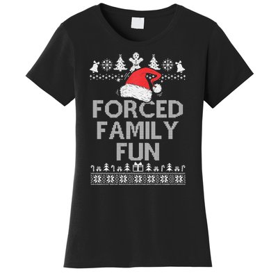 Forced Family Fun Sarcastic Christmas Women's T-Shirt