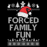 Forced Family Fun Sarcastic Christmas Zip Tote Bag