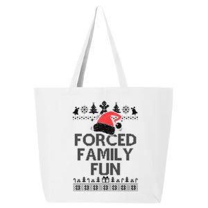 Forced Family Fun Sarcastic Christmas 25L Jumbo Tote