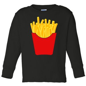 French Fries French Fry Costume Toddler Long Sleeve Shirt