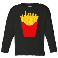 French Fries French Fry Costume Toddler Long Sleeve Shirt