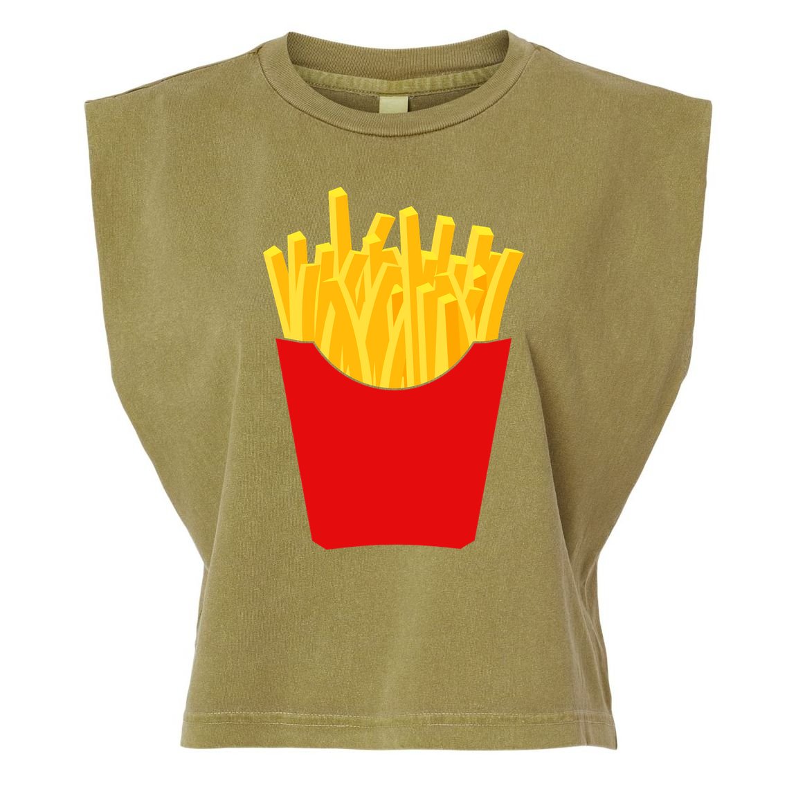 French Fries French Fry Costume Garment-Dyed Women's Muscle Tee
