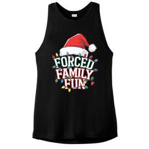 Forced Family Fun Christmas Ladies PosiCharge Tri-Blend Wicking Tank